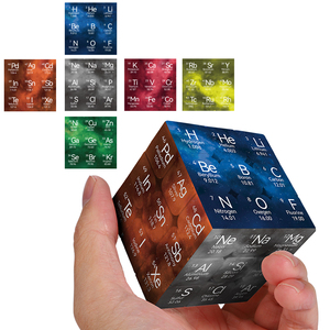 Cubo mágico de elementos químicos 3x3 versión en inglés estilo A (NO.1-54) material didáctico cubos acrílicos personalizados de 6 caras - Product Image 1