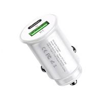 Vente en gros A + C Mini chargeurs de voiture QC 3.0 PD Charge rapide voiture allume-cigare Type c et port USB chargeur de voiture 3.1 a