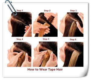 Non transformés Vierges Brésiliens Remy Humains Naturels Extensions De <span class=keywords><strong>Cheveux</strong></span> De <span class=keywords><strong>Bande</strong></span> - Product Image 6