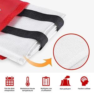 Hot Selling <b>Fiberglass</b> Fire Blanket Reliable And Robust <b>Product</b> 120x180cm For Homes And Offices - Product Image 4