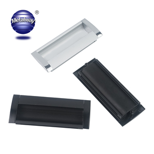 Poignée de tiroir dissimulée en alliage d'aluminium moderne, bouton de meuble encastré, poignée de porte intégrée pour chambre, extérieur et entrepôt - Product Image 1