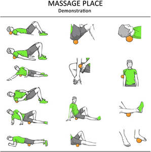 Yoga y liberación miofascial masaje firme bolas de Lacrosse Yoga terapia masaje gatillo bolas - Product Image 4