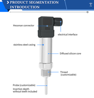 Industrial-Grade High Accuracy 0.5% Temperature Controller 4-20mA Output Serial Port Communication OEM/ODM Temperature Probe