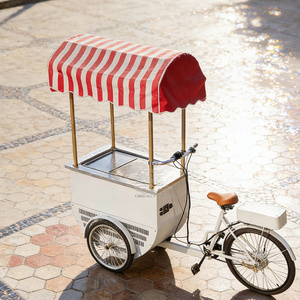 Mobile <b>Towable</b> Ice Cream and Fast Food Vending Cart Ice Cream Tricycle Vending Cart Gelato Ice Cream Vending Carts - Product Image 4