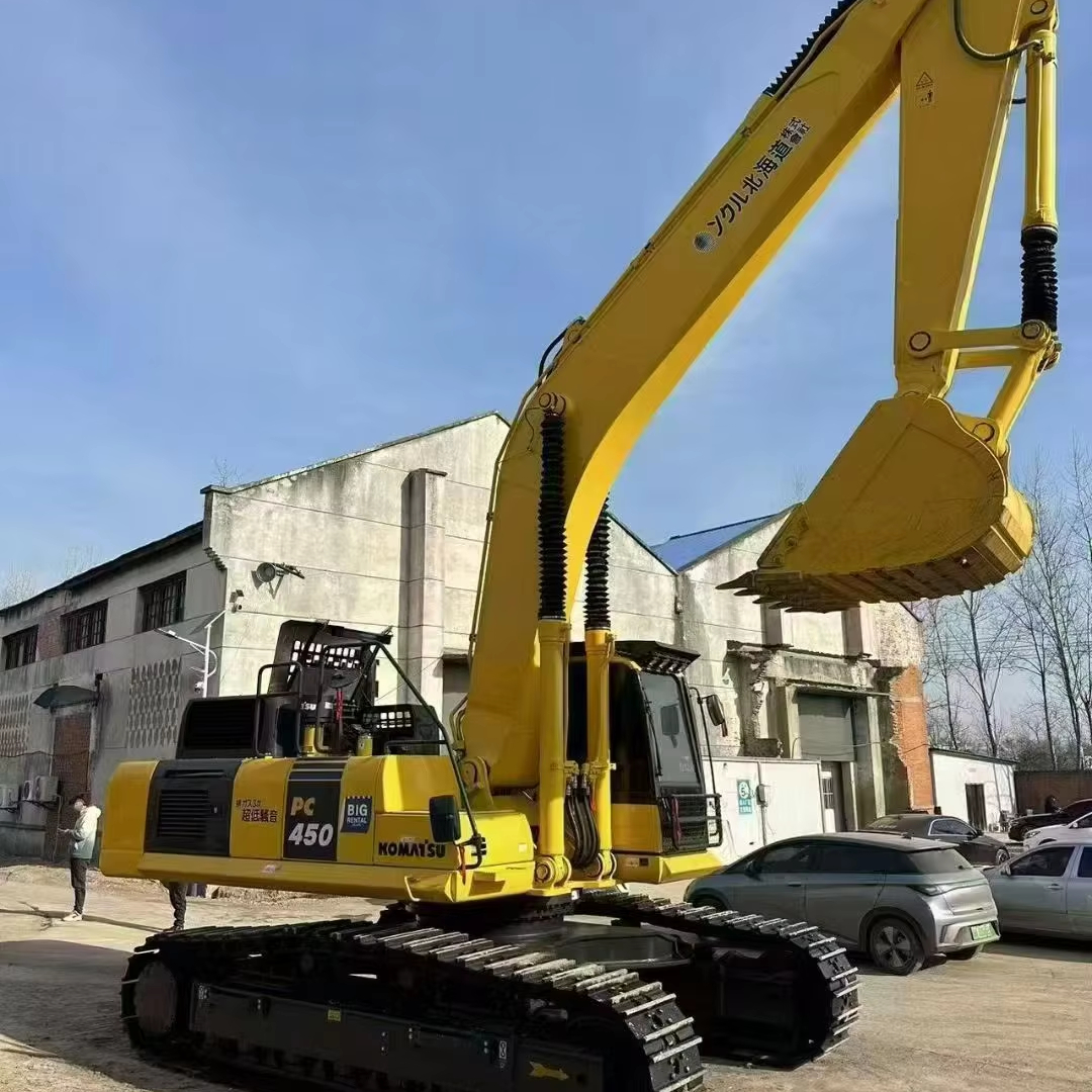 Высокое качество 45 тонн Komatsu PC450LC экскаватор б/у оборудование с оригинальным одобренным EPA сердечником двигателя в комплекте