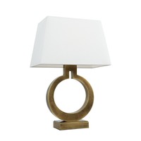 Lampe de table moderne en fer électroplaqué avec abat-jour carré en tissu, douille E27, éclairage de chevet de luxe pour chambre à coucher, hôtel, salon