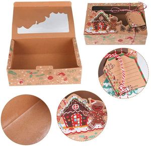 12 Pack <b>Christmas</b> Cookie <b>Boxes</b> Food Bakery Treat <b>Boxes</b> for Gift Giving <b>Christmas</b> Kraft Gift <b>Boxes</b> with Ribbons and DIY Gift Tags - Product Image 3