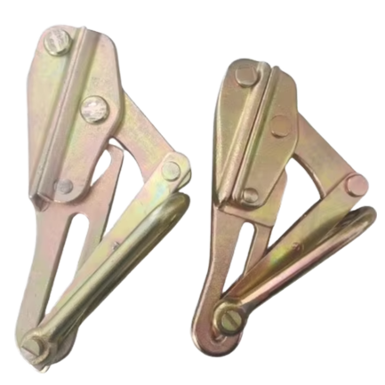 TGS High Quality Insulated Metal Cable Wire Puller Rope Grips 1.5T & 2T Capacity Conductor Clamps Measured in Inches