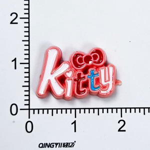 Letras de resina plástica con diseño de gatito para accesorios de joyería DIY, decoración de fundas de teléfono, zapatos y pinzas para el cabello - Product Image 4