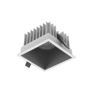 Visual confortevole 18D-50D 14w 24w 32w 40w Led Down Light Round Square Shape Ra90 illuminazione per Hotel antiriflesso