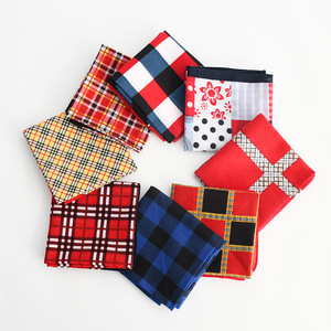 Voorraadcontrole 100% katoenen gingham ruitjes groothandel aangepaste logo bedrukking patroon buitengebruik vierkante <span class=keywords><strong>bandana</strong></span> - Product Image 2