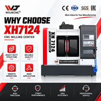 Centre d'usinage vertical WOJIE XH7124, machine de fraisage CNC compacte pour le traitement de composants métalliques de précision