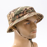 Topi Bucket Kamuflase Outdoor Kustom Grosir, Bernapas, Pelindung Sinar Matahari untuk Dewasa, Memancing, Hiking, Empat Musim