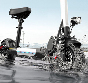 Foldable 800W Brushless Lithium Battery Aluminum Scooter Electronic Two-wheel 150kg Waterproof J01 Foldable Design Compa - Product Image 2