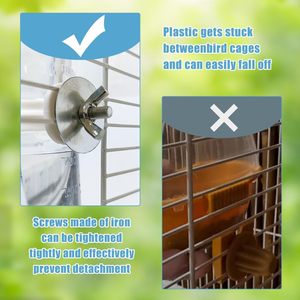 Tempat Makan Burung Grosir, Tempat Minum Burung Beo, Tempat Makan Merpati dan Burung Pipit, Dispenser Makanan Transparan untuk Tempat Minum dan Makan Burung Otomatis - Product Image 4