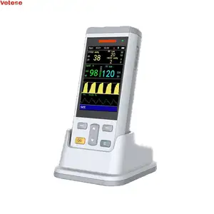 Monitor Tanda Vital Hewan Portabel Peralatan Hewan Peliharaan Klinik Rumah Sakit No: Spo2 + Etco2 + Temp + Nibp