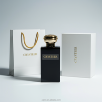 Botol Semprot Parfum Persegi Panjang Hitam Mengkilap Grosir Pabrik, Badan Kaca, Tutup Aluminium, Ramah Lingkungan, Dapat Didaur Ulang, 30/50/100ml Reed
