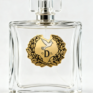 Etiqueta de Metal Personalizada en 3D, Placa de Identificación de Aluminio Fundido a Presión Plateada, Pegatinas para Perfumes, Impresión por Grabado, Artesanía en Metal, Etiqueta para Bolsos - Product Image 2