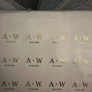 Etiqueta adhesiva de vinilo dorado preimpresa personalizada, logotipo de marca, idea para diseño de etiqueta de salón cosmético - Product Image 5