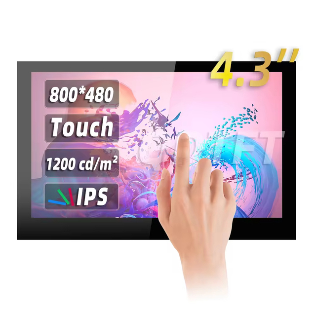 4.3 Inch IPS 800*480 RGB LCD Display Capacitive Touch Screen