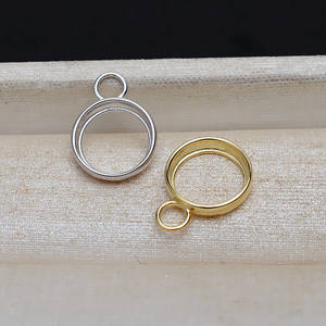 ตัวเรือนจี้มุกเงินแท้ S925 ขนาด 10-12 มม. ฐานแบนทรงกลม สำหรับงาน DIY - Product Image 3