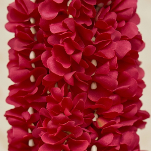 Artificial Red Flower Garland with <b>White</b> Tassel Decorative <b>Hanging</b> Mala for Wedding Festival Temple Decoration - Product Image 3