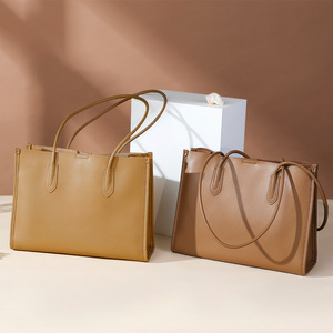 <span class=keywords><strong>2023</strong></span> nuevo bolso de cuero genuino para mujer, <span class=keywords><strong>bolsos</strong></span> de hombro de gran capacidad para mujer - Product Image 1