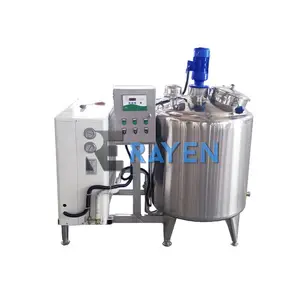 Sanitary Stainless Steel UHT Direct Cooling Milk Processing Plant Cold Storage Tank
