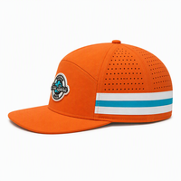 Casquette de golf sportive vintage haute performance découpée au laser, perforée, respirante, légère, séchage rapide, casquette de sport, baseball 7 panneaux