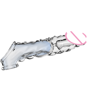 Jouets sexuels réutilisables pour hommes - Manchon vibrant pour pénis avec préservatif en TPE, retard de l'éjaculation et modèle d'agrandissement NSD-1 - Product Image 1