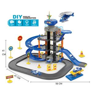 Nouvel Arrivage Jouet Coulissant Lumineux Éducatif et Ludique en Plastique Écologique, Série Policière et Pompier, avec Circuit de Voitures et Rail Coulissant - Product Image 5