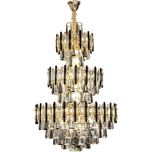 Lustre décoratif en cristal moderne <span class=keywords><strong>de</strong></span> luxe pour salle <span class=keywords><strong>de</strong></span> banquet d'hôtel, salon, villa, duplex, escalier, style nordique - Product Image 6