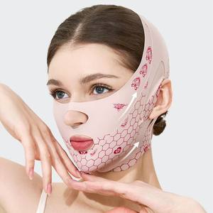 Petit masque de levage de sommeil sculpté en V sans trace anti-affaissement étanchéité du visage pansement français produit de soins de beauté et personnels - Product Image 1