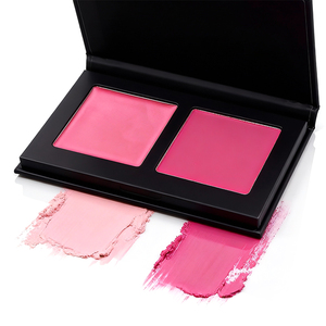 Paleta de Rubor Mate de Terciopelo Rouge de Marca Privada, 2 Colores, Rubor en Crema y Polvo 2 en 1 para Mejillas - Product Image 1