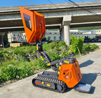 Antspower 2026 CE-Zertifizierter Hydraulischer 13,5 PS Benzinmotor-Angetriebener 600 kg Selbstladender Raupen-Hydraulik-Minidumper