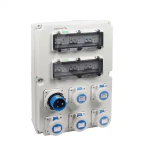 Saipwell Waterproof Portable IP65 Industrial Electrical PC Plastic Outlet Socket Boxes with Electrical Accessories