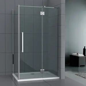 High Quality Bathroom 304 Stainless Steel Rectangle Pivot Air Shower Rooms with Hinge Cabina de Ducha hinge Shower Doors