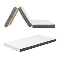 Matelas pliable sur mesure en mousse à mémoire de forme respirante à trois volets pour camping-car, lit escamotable, maison, voiture, extérieur, hôpital, chambre à coucher