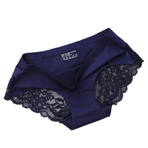 Pantalon triangle léger et insensé Taille moyenne Dentelle sans trace Coton Entrejambe Respiration antibactérienne Culotte de levage des fesses - Product Image 3