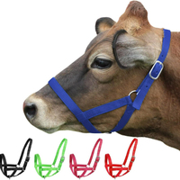 Kekang Sapi yang Dapat Disesuaikan, Kalung Peternakan Ternak, Kekang Kuda Kanvas, Tali Leher Anak Sapi Tebal, Perlengkapan Pelatihan Sapi