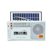 Radio portable AM/FM SW avec lecteur de cassette, USB, lampe torche LED, en plastique