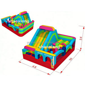 Château <span class=keywords><strong>gonflable</strong></span> commercial pour enfants et tout-petits, avec toboggan et parcours d'obstacles <span class=keywords><strong>gonflable</strong></span> extérieur, avec souffleur - Product Image 2