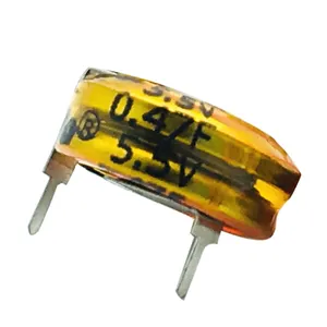Super condensador tipo c, tipo v, 5.5v 0.47f, bateria super capacitor 5.5v para gravador de carro