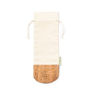 Bolsa Ecológica Promocional de la Línea Nature, Impresión Digital, Hecha de Algodón Orgánico con Base de Corcho Natural para Botellas de 750 ml, Marca OEM para Bodas - Product Image 3