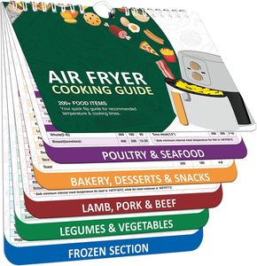 Freidora de aire personalizada Cheat Sheet Imanes Freidora de aire Tabla de tiempos de cocción para Guía de cocción - Product Image 1