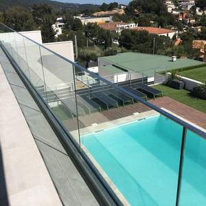 Balustrades et mains courantes <span class=keywords><strong>de</strong></span> balcon d'appartement en acier inoxydable sans cadre à montage au sol, design moderne, résistantes à la rouille, à prix abordable - Product Image 5