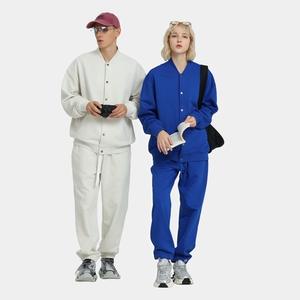 W430312 2025 Automne Veste bomber décontractée de style américain transfrontalier en velours épais 430g à col montant, coupe ample, streetwear homme - Product Image 1