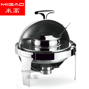 เตาอุ่นอาหารสแตนเลส Migao ทรงสี่เหลี่ยม 1500 วัตต์ แบบไฟฟ้า พร้อมฝาปิดแบบพลิก สำหรับงานจัดเลี้ยง - Product Image 4