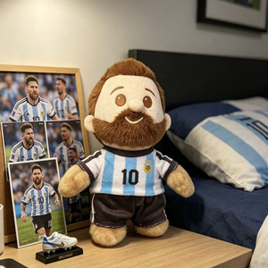 Peluche de la Nueva Estrella del Fútbol Argentino, Colgante Rey del Balón, Messi, Regalo para Amigos - Product Image 3