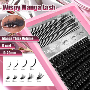 Lakanaku Spiky Lash 30D 40D 50D 80D Faux Cils en Bande Complète sur Plateau Rose - Product Image 2
